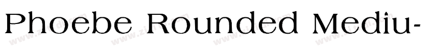 Phoebe Rounded Mediu字体转换